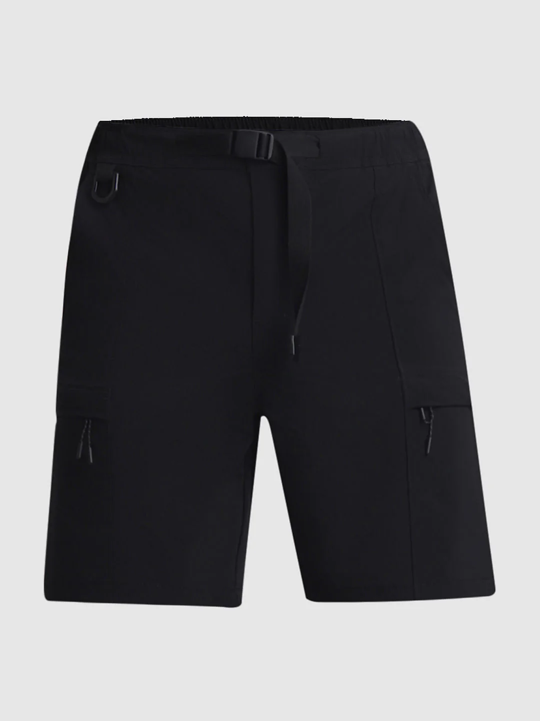 Black Low Rise Cargo Shorts - Image 7