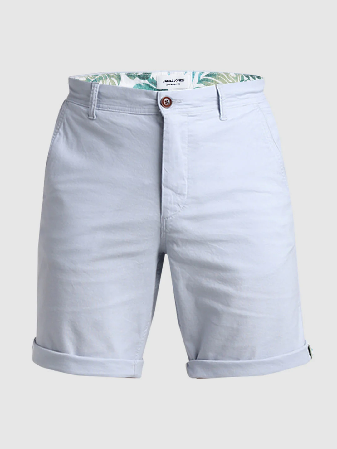 Light Blue Regular Fit Chino Shorts - Image 6