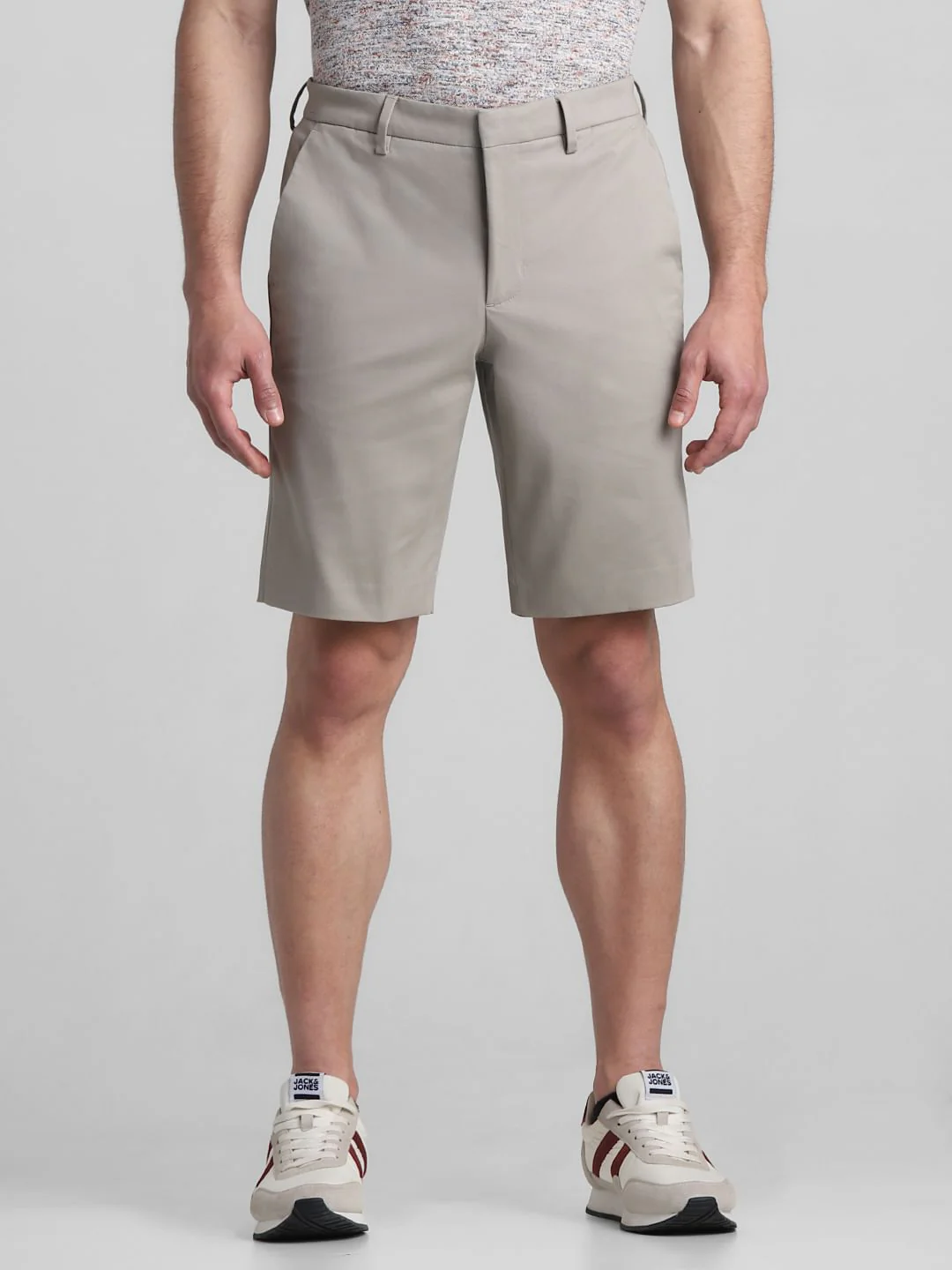 Green Mid Rise Chino Shorts