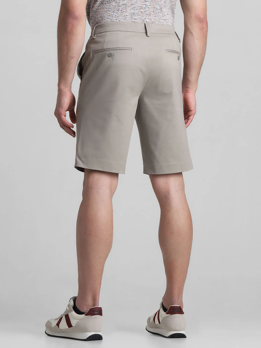 Green Mid Rise Chino Shorts - Image 3
