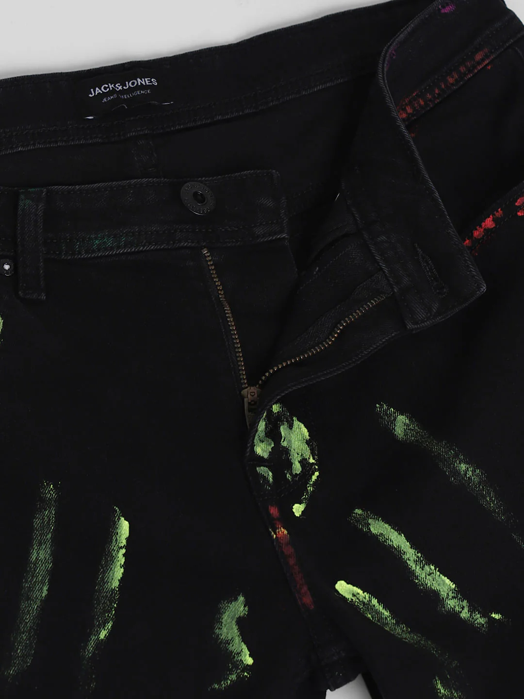 Black Paint Print Co-ord Set Shorts - Image 5