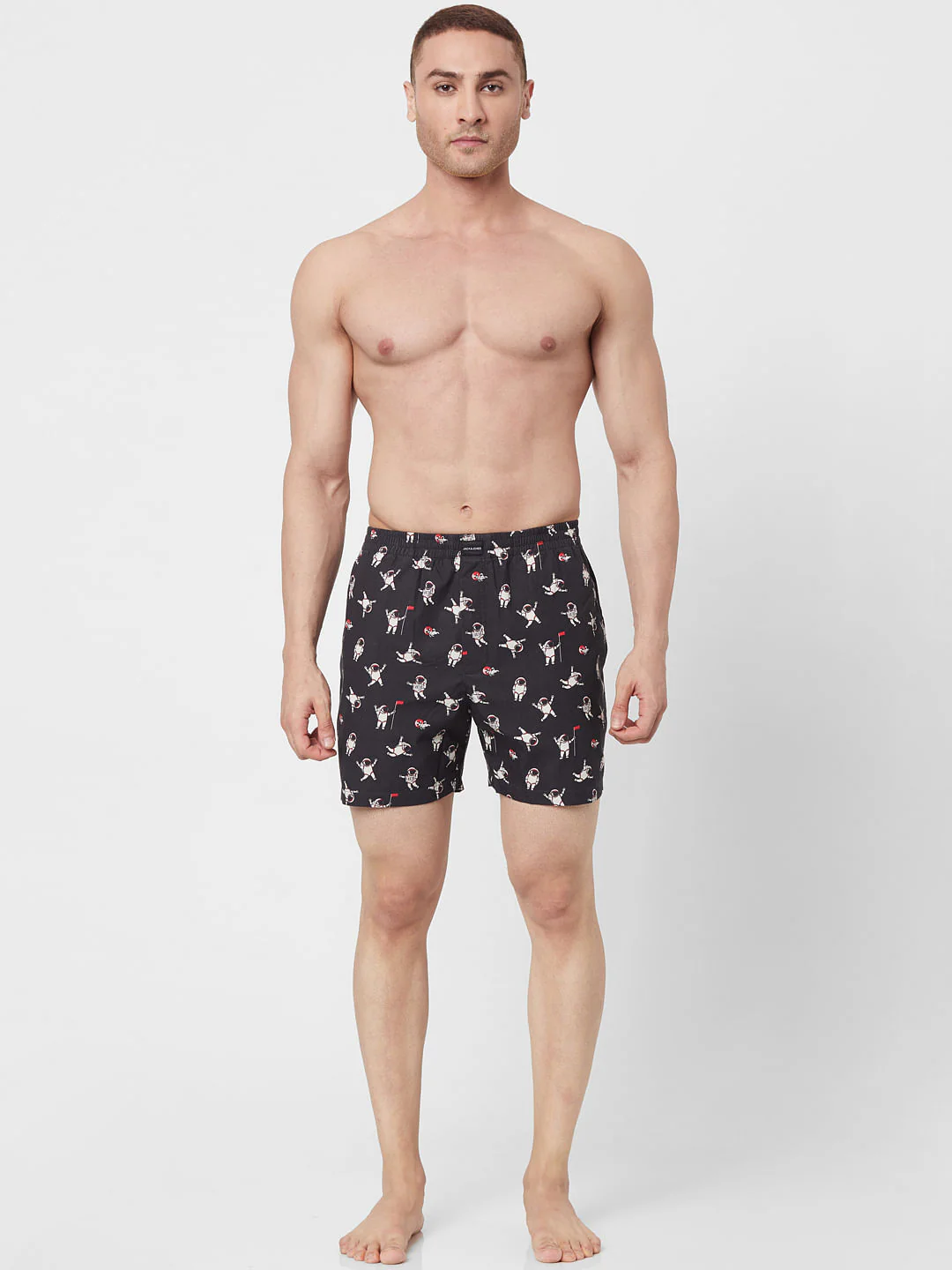 Black All Over Print Astronaut Boxers - Image 6