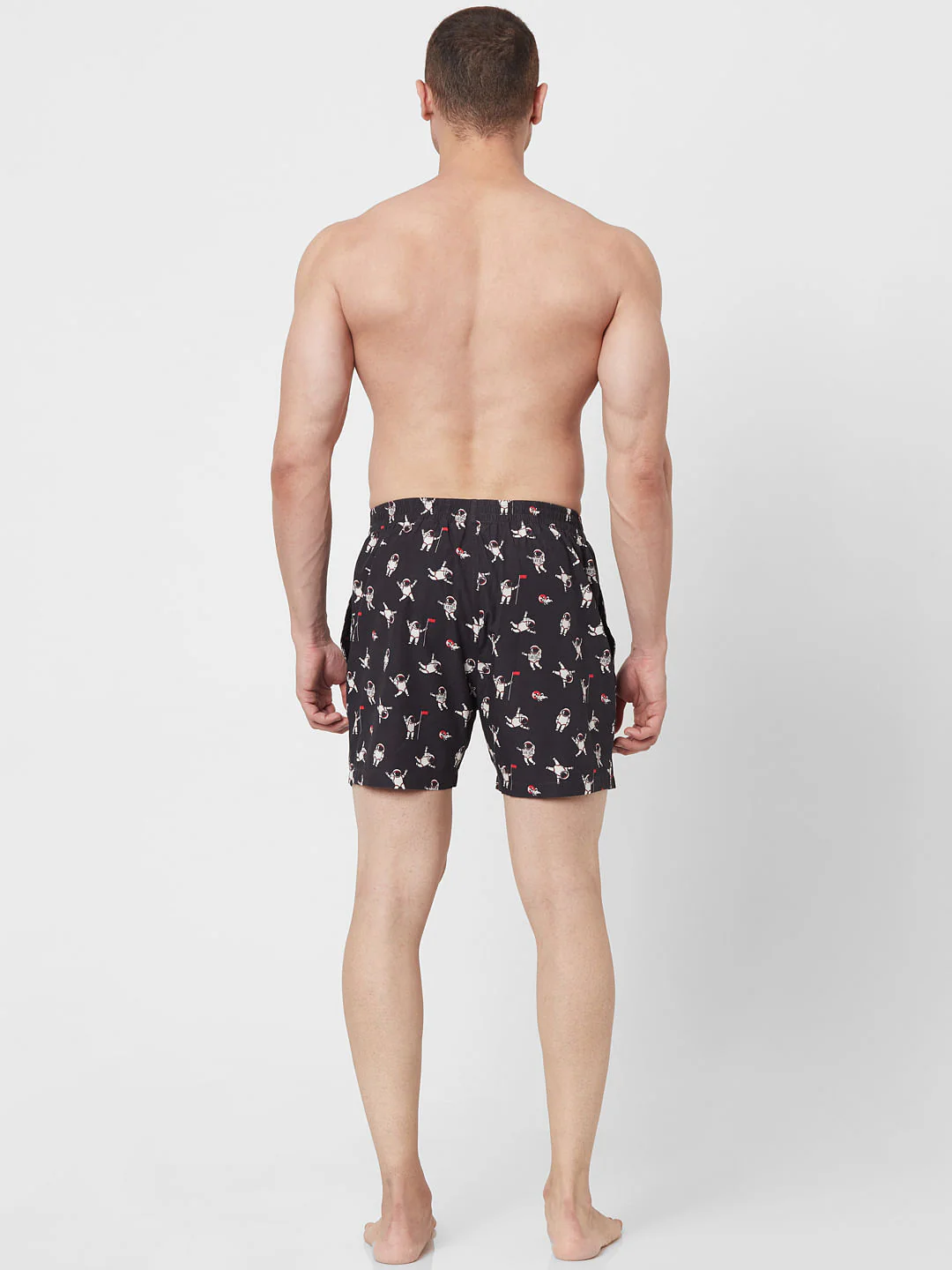 Black All Over Print Astronaut Boxers - Image 7