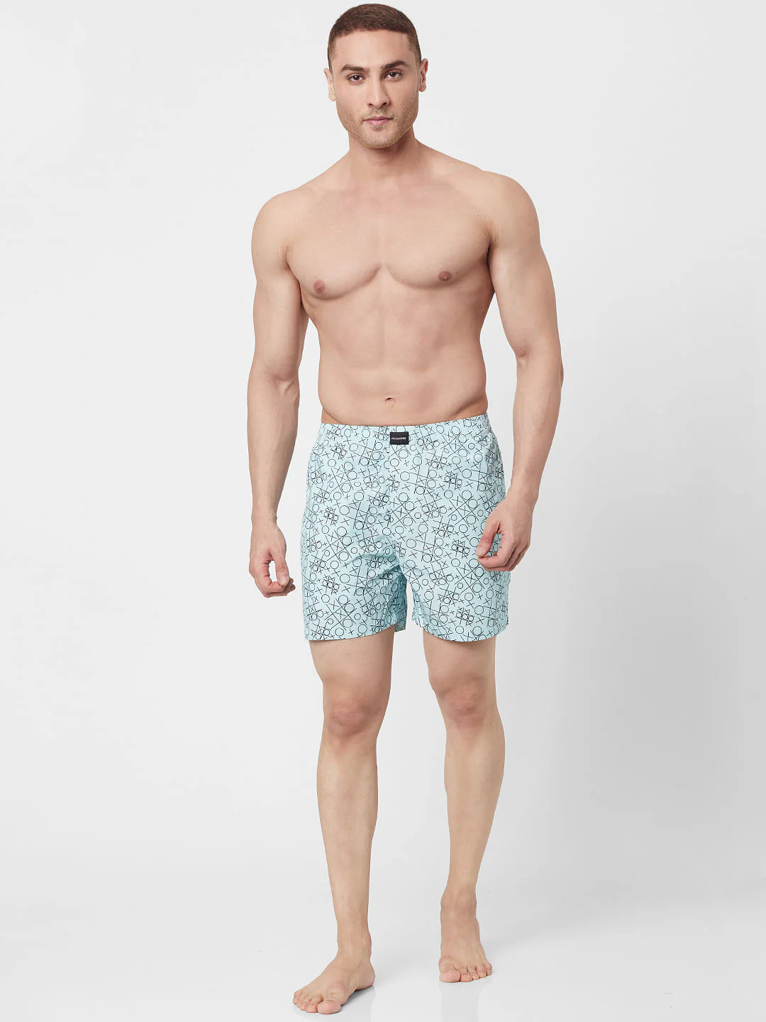 Blue Tic Tac Printed Boxers - Image 2
