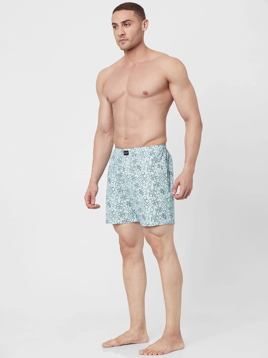 Blue Tic Tac Printed Boxers - Image 3