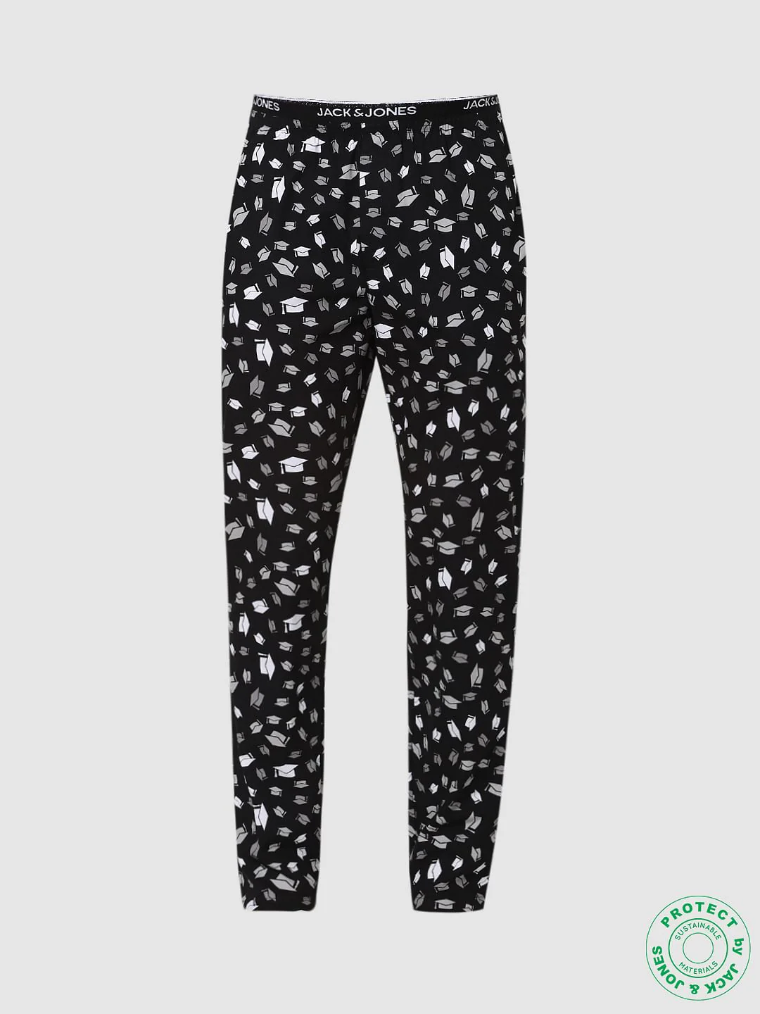 Black Graduation Hat Print Pyjamas - Image 6