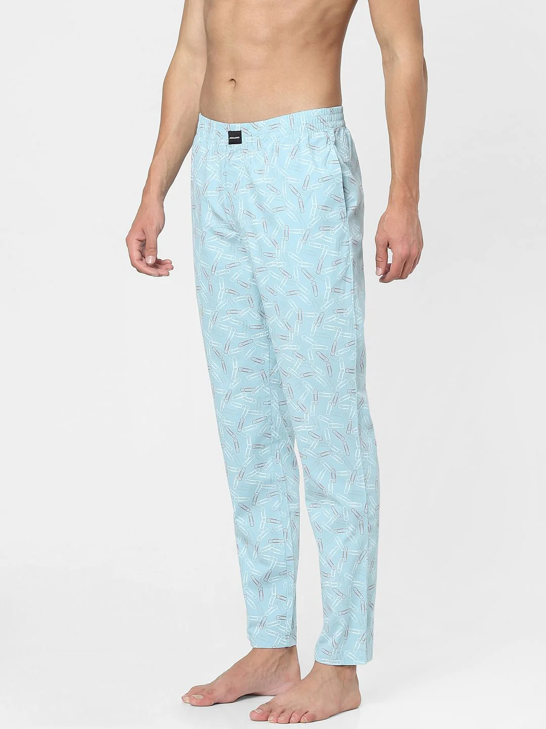 Blue Paperclip Print Pyjamans - Image 2