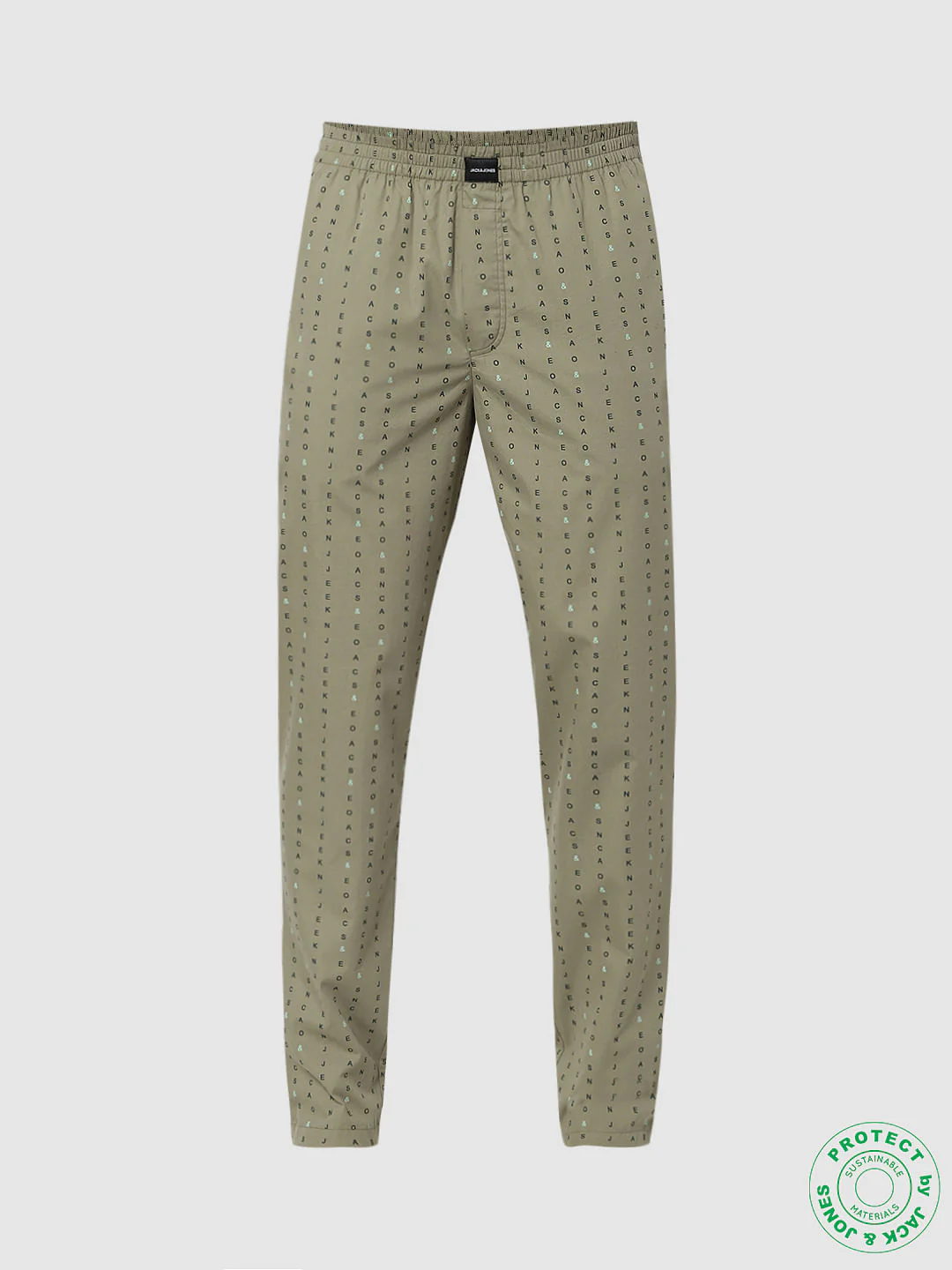 Green Mid Rise Logo Print Pyjamas - Image 6