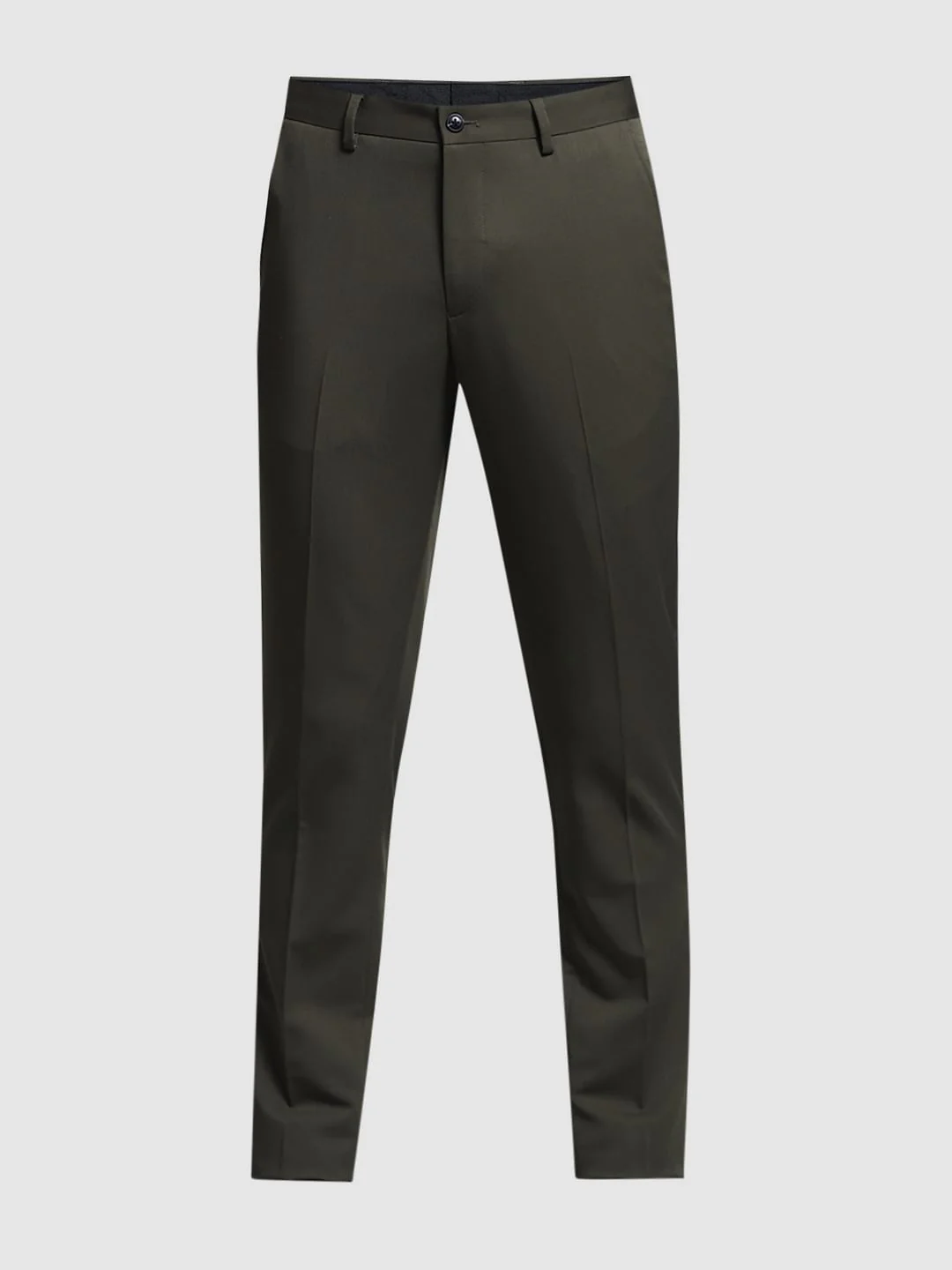 Green Mid Rise Slim Fit Trousers - Image 7