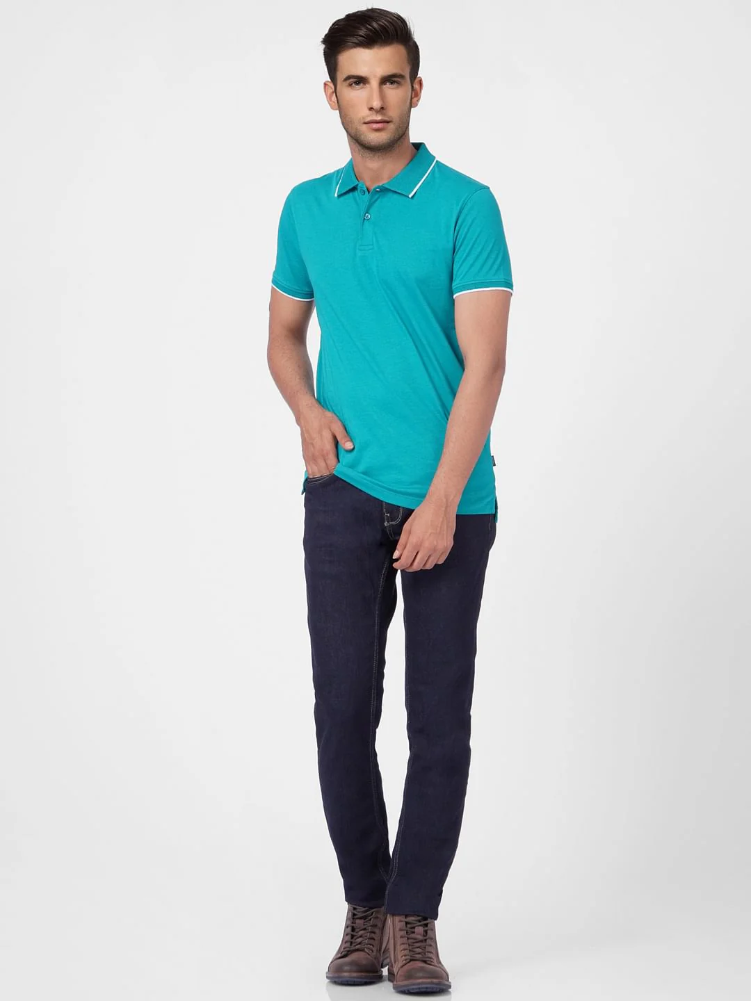 Blue Knit Polo - Image 5