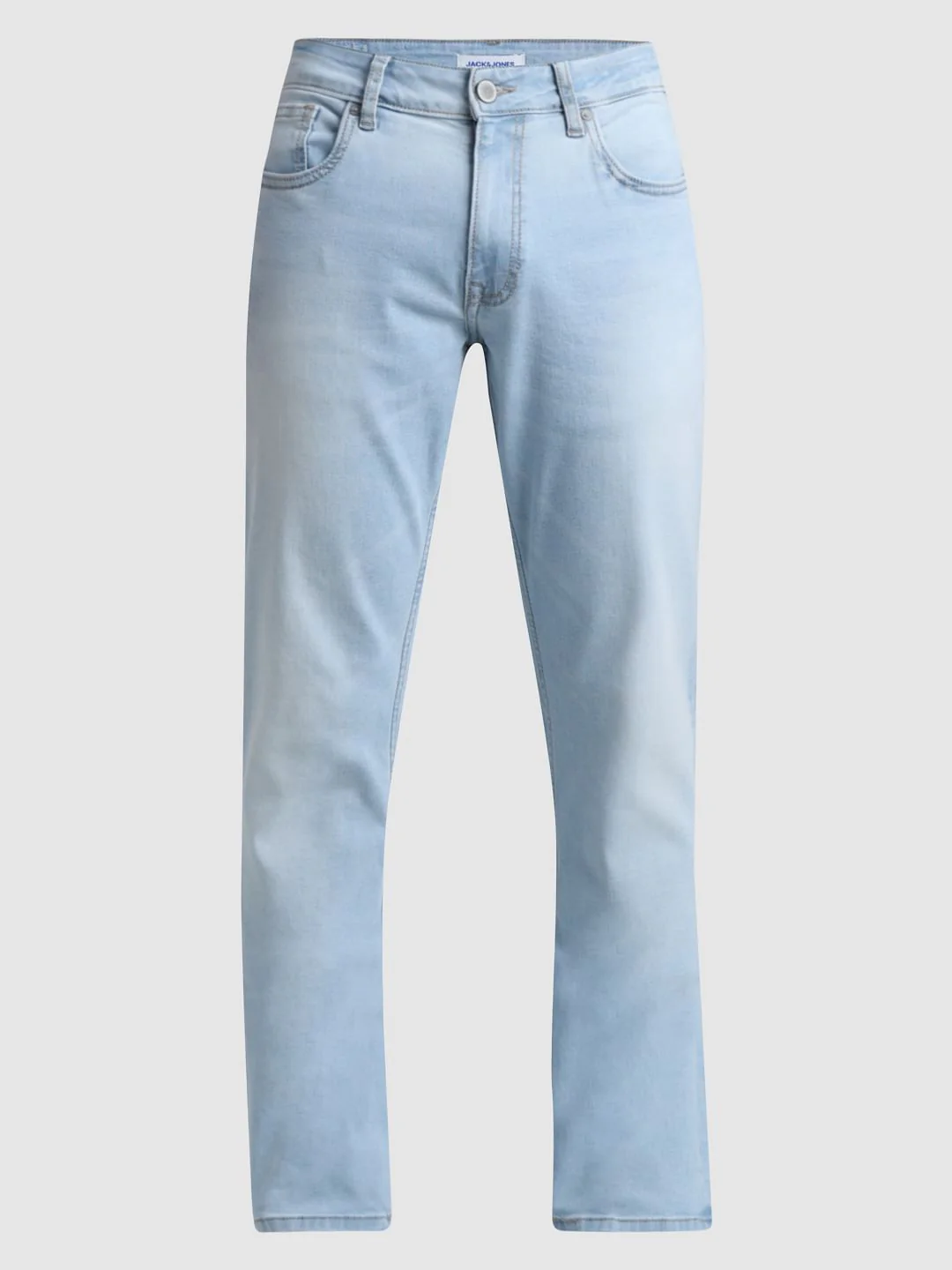 Light Blue Mid Rise Clark Regular Fit Jeans - Image 6