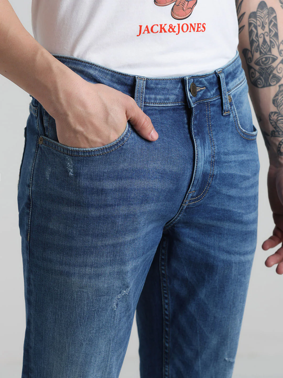 Glenn Slim Fit Jeans - Blue - Image 4
