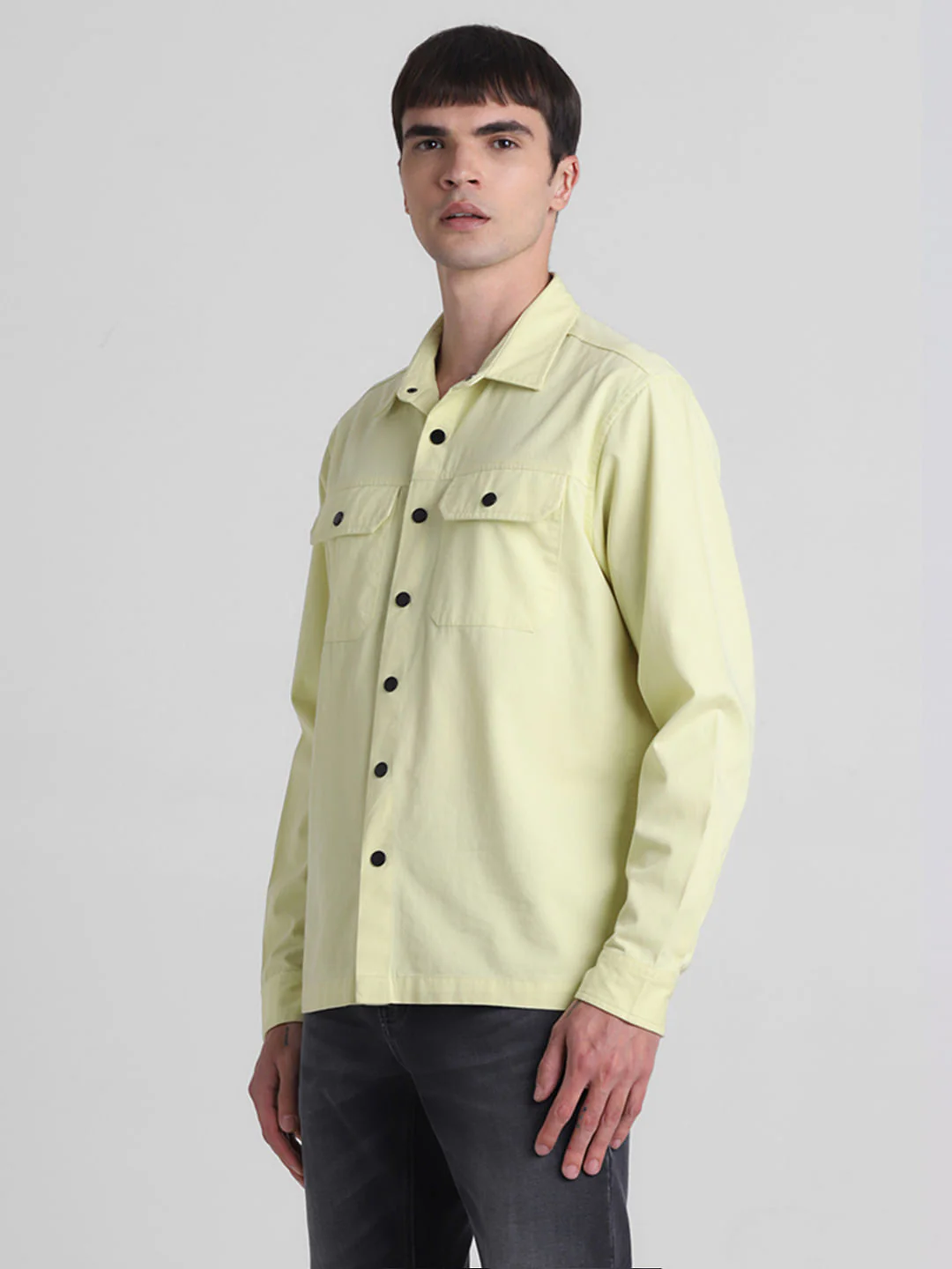 Light Yellow Full Sleeves Shirt - Image 3