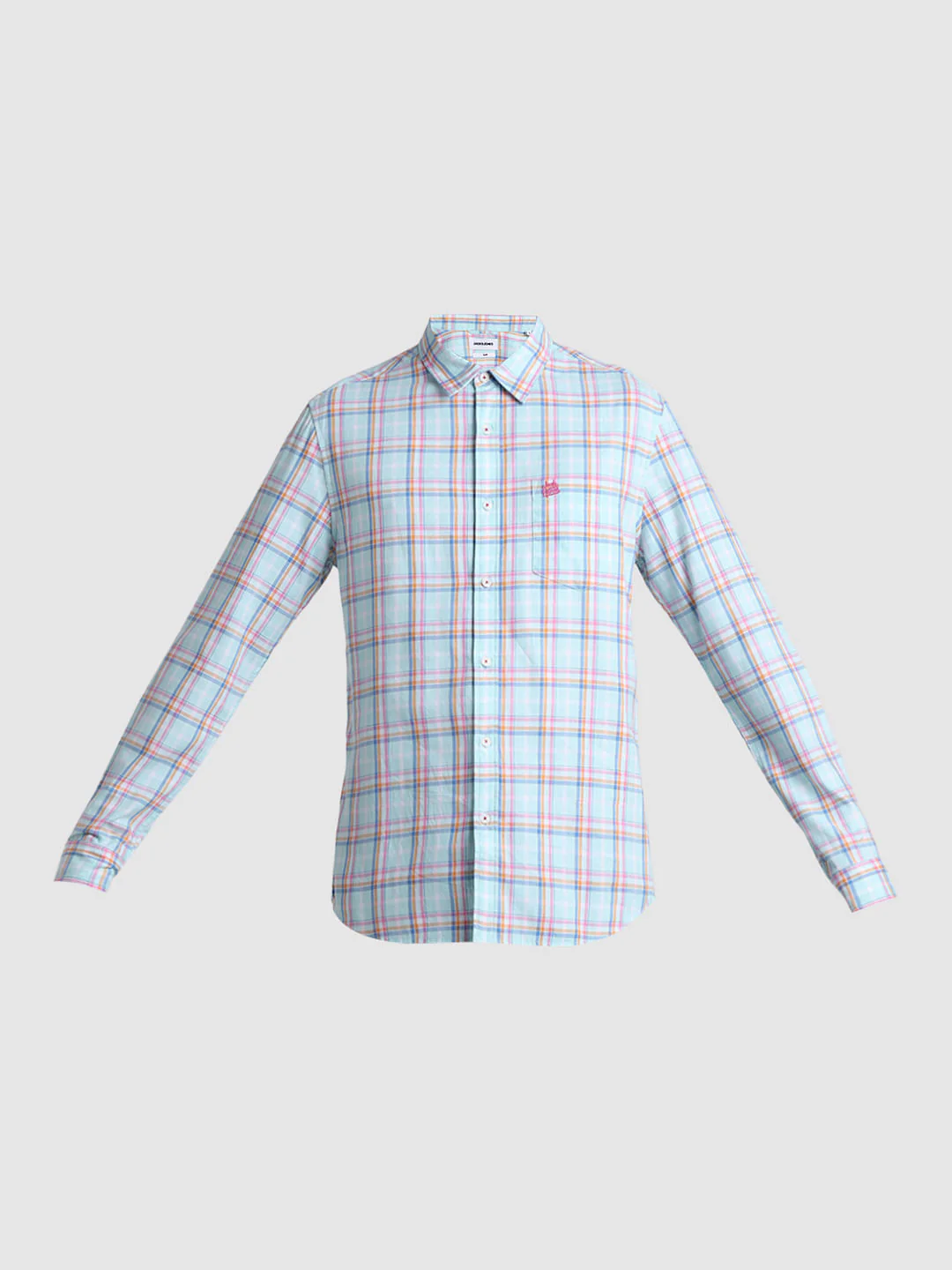 Light Blue Check Full Sleeves Shirt - Image 7