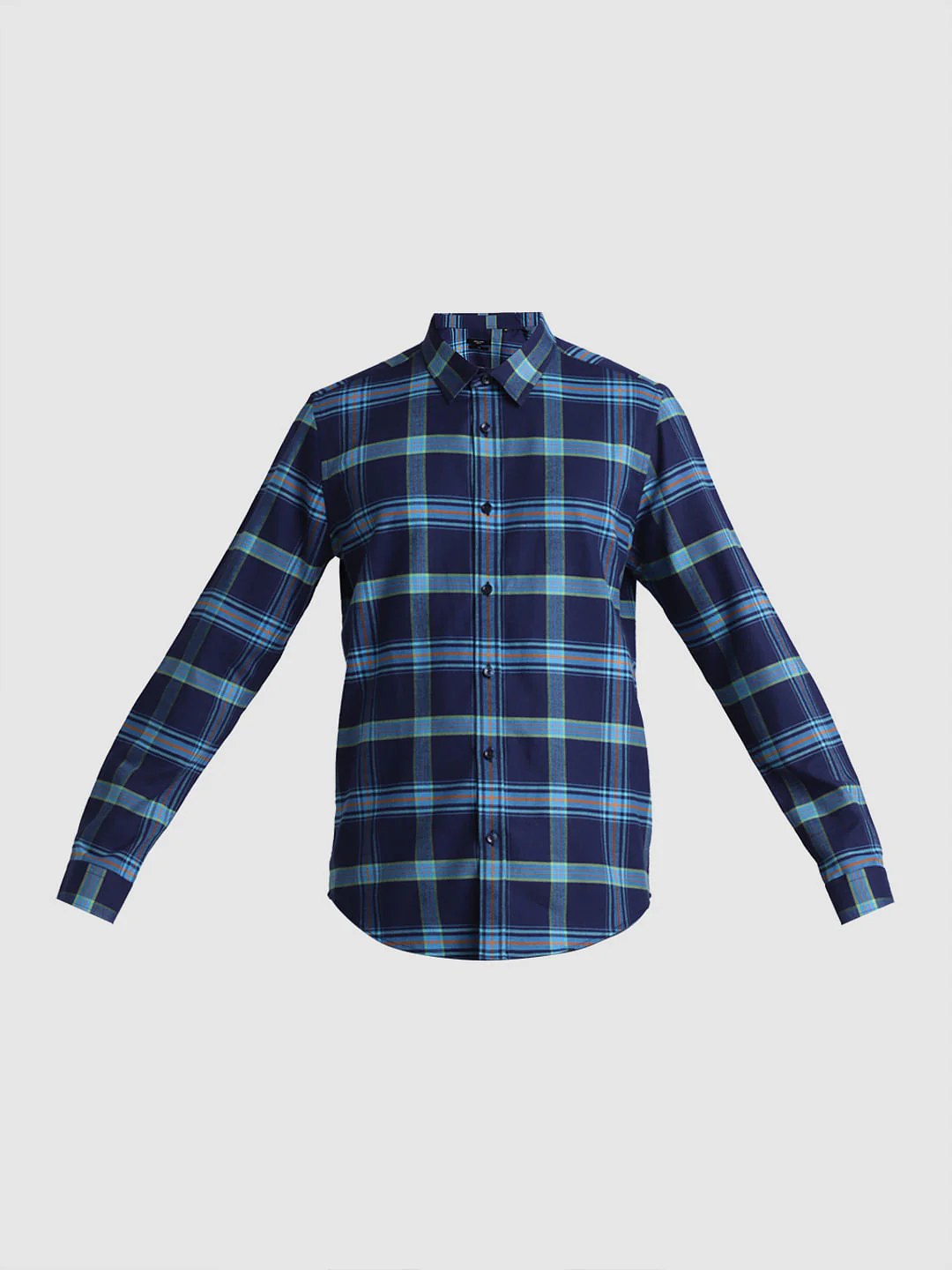 Blue Check Full Sleeves Shirt - Image 7