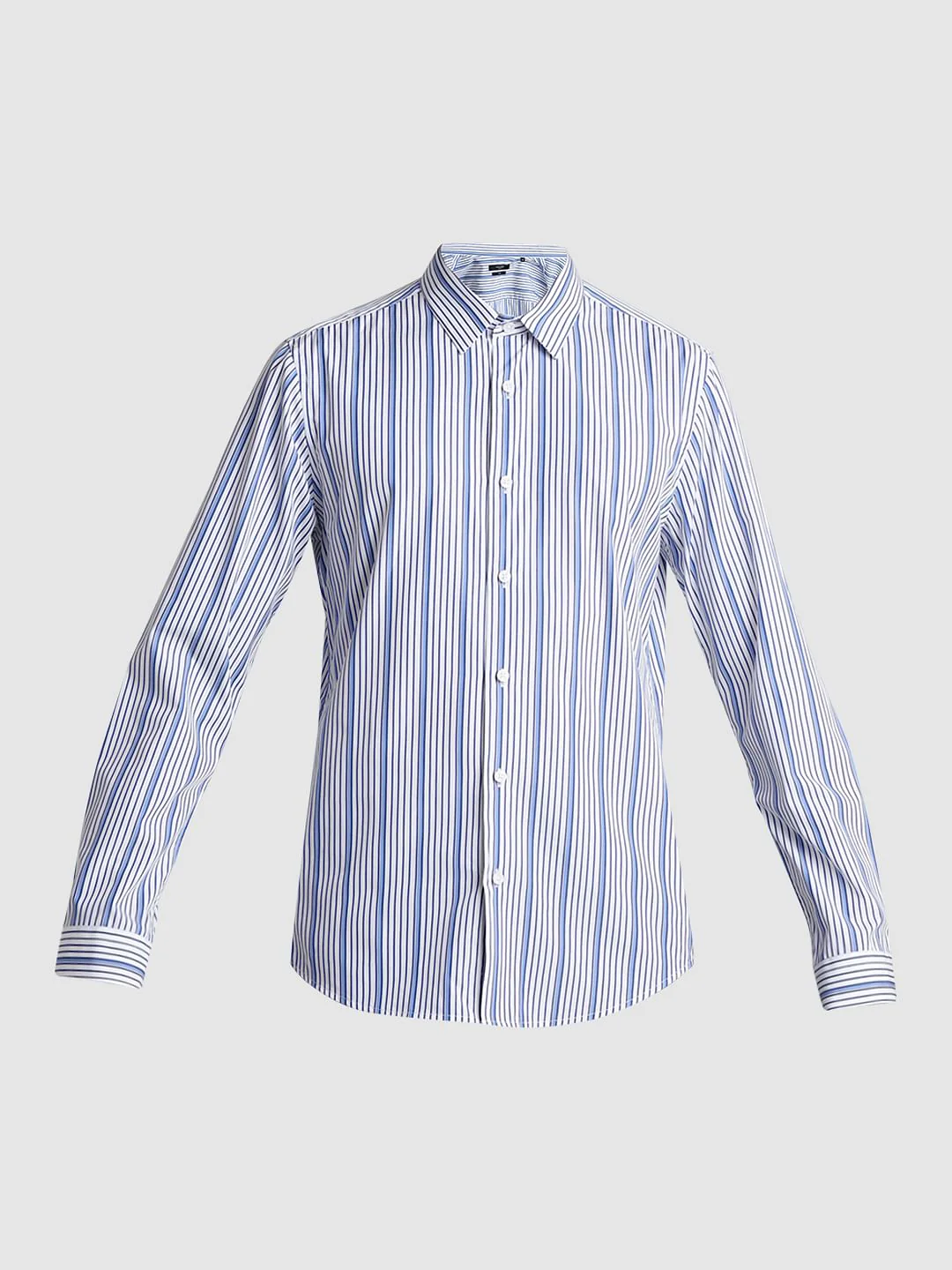 White Striped Full Sleeves Shirt - Image 7