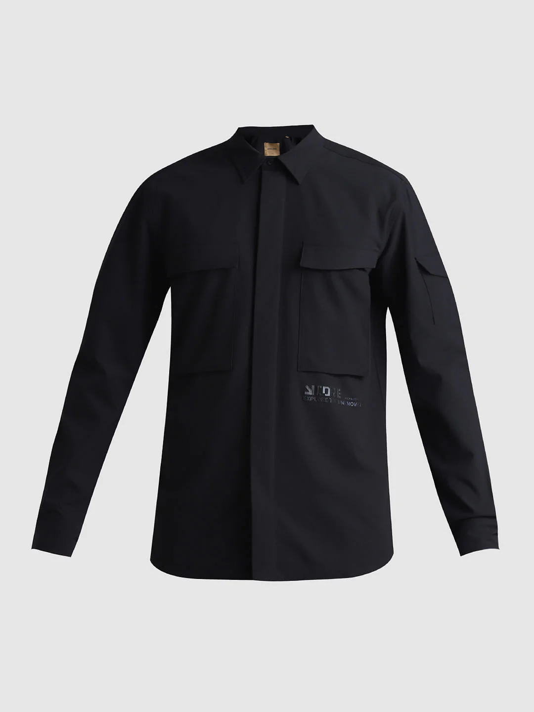 Black Oversized Pocket Shirt - Image 7
