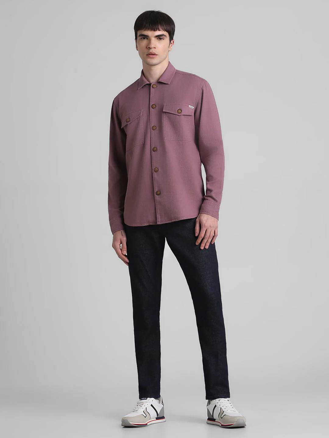 Pink Cotton Oversized Full Sleeves Shirt - Image 6
