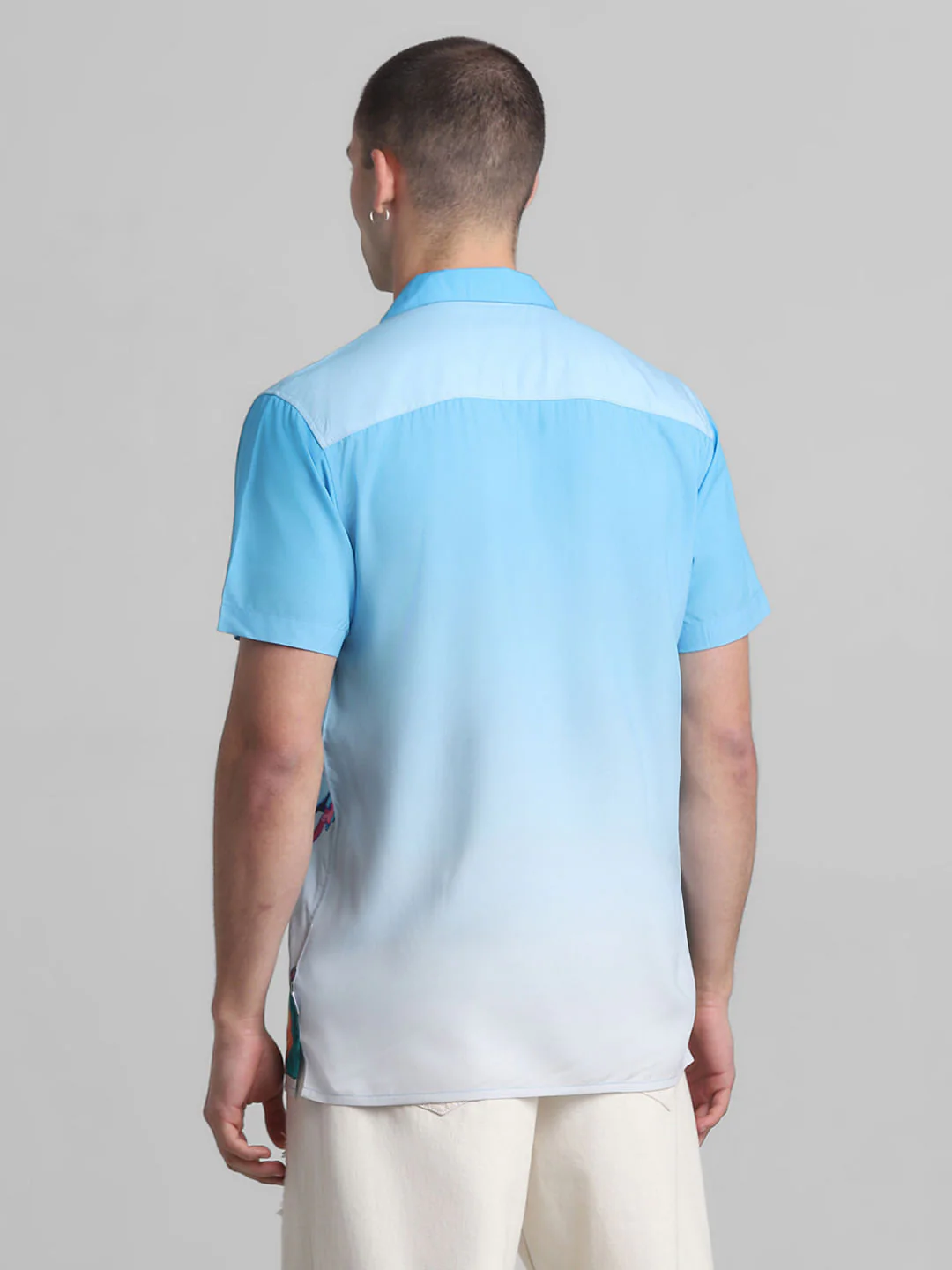 RICK & MORTY Blue Printed Short Sleeves Shirt - Image 4