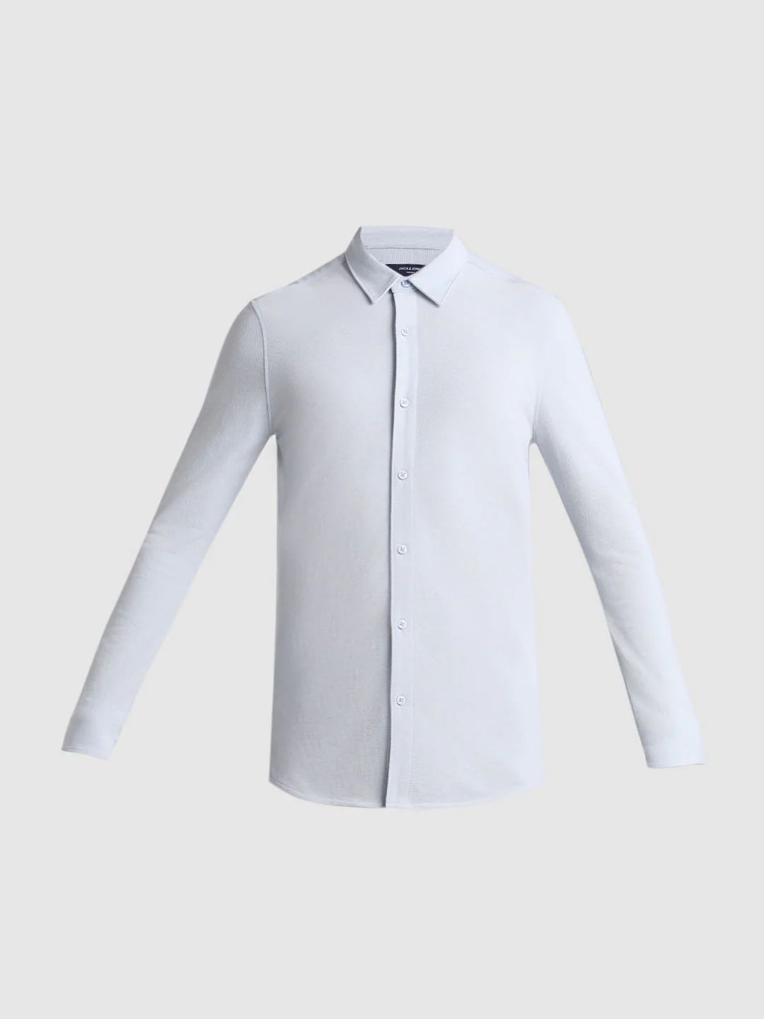 Blue Knit Full Sleeves Shirt - Image 7