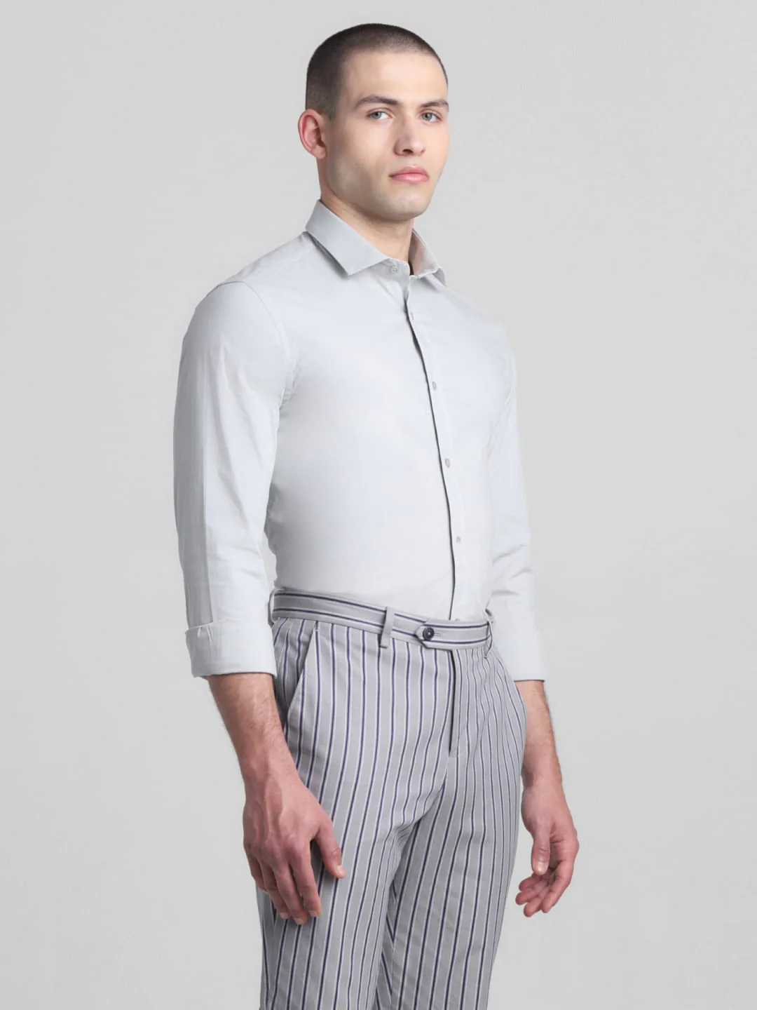 Light Blue Full Sleeves Formal Shirt - Image 3