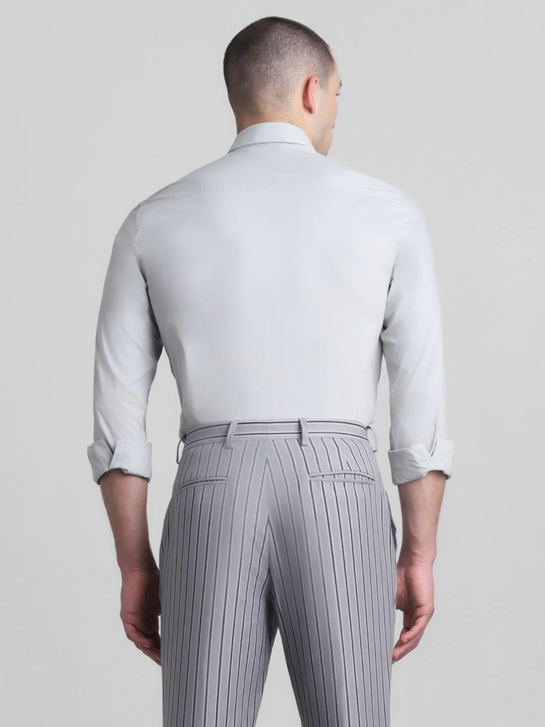 Light Blue Full Sleeves Formal Shirt - Image 4