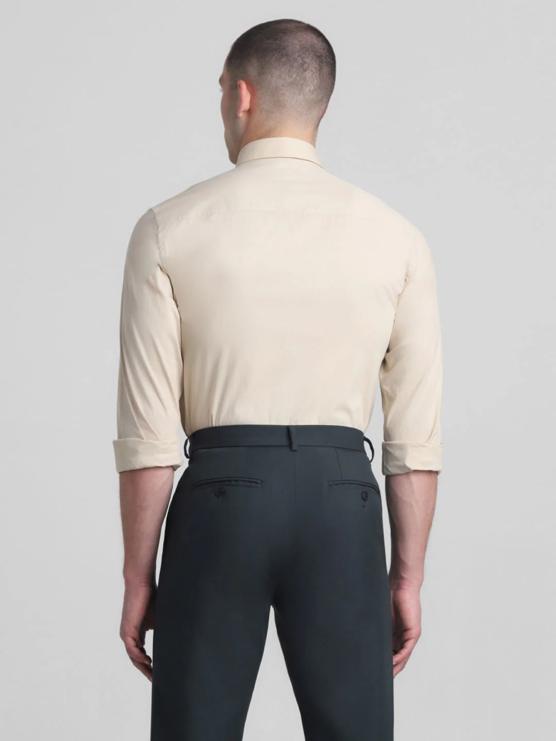 Beige Full Sleeves Formal Shirt - Image 4
