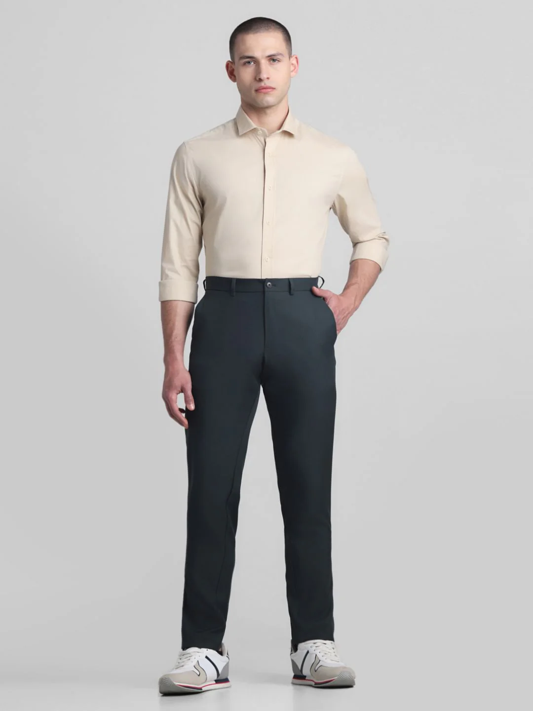 Beige Full Sleeves Formal Shirt - Image 6