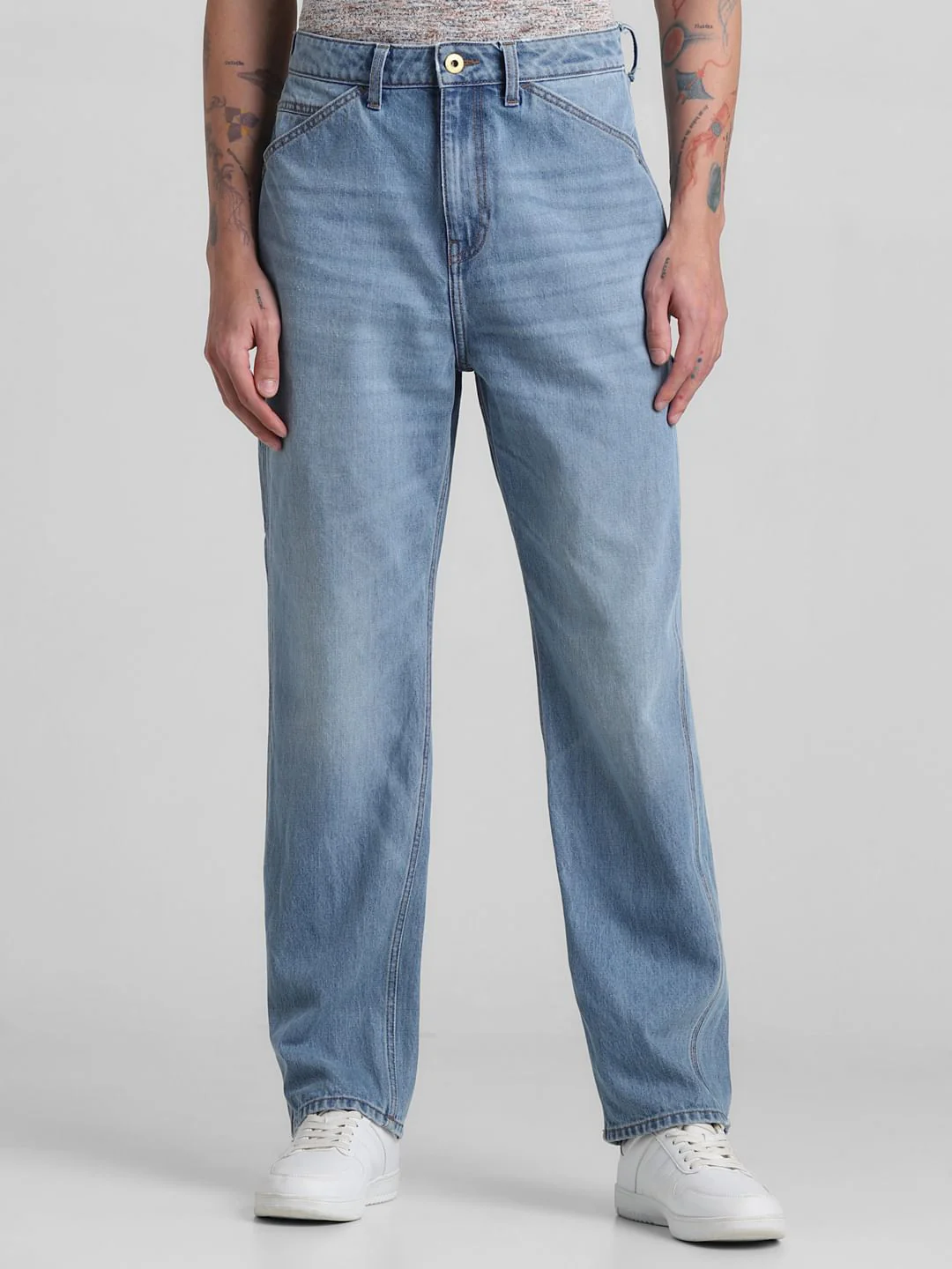 Light Blue High Rise Dario Loose Fit Jeans