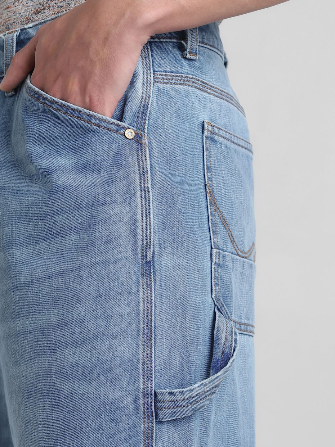 Light Blue High Rise Dario Loose Fit Jeans - Image 5