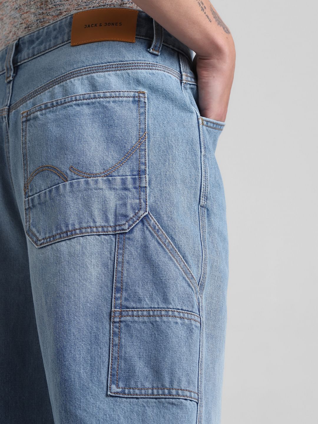 Light Blue High Rise Dario Loose Fit Jeans - Image 6