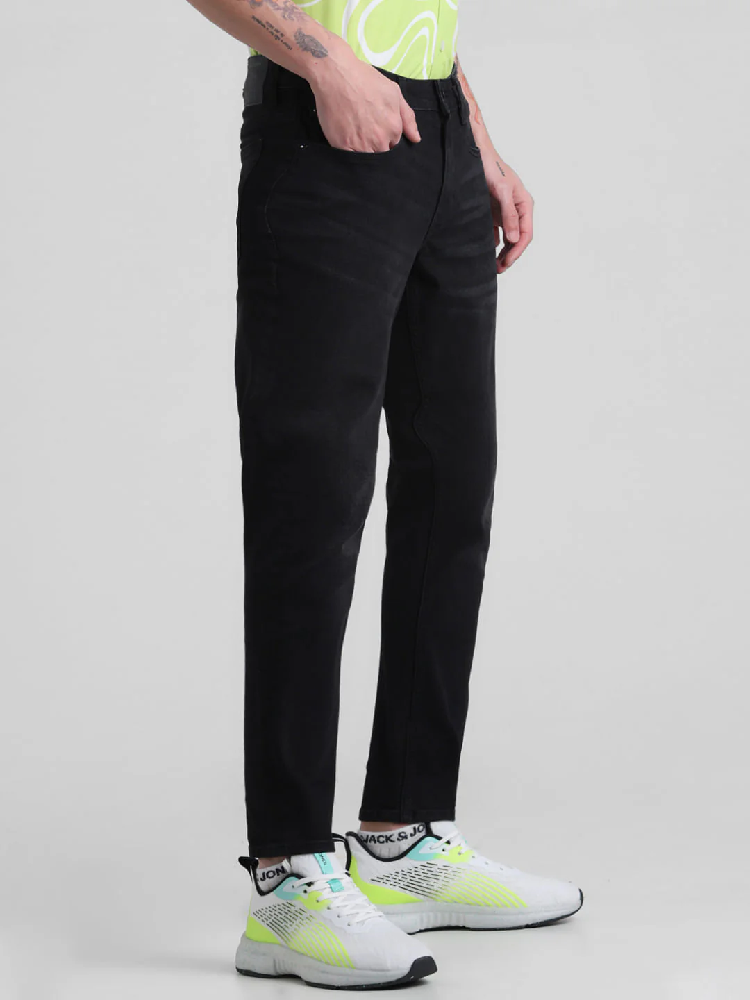 Black Mid Rise Brak Slim Jeans - Image 2