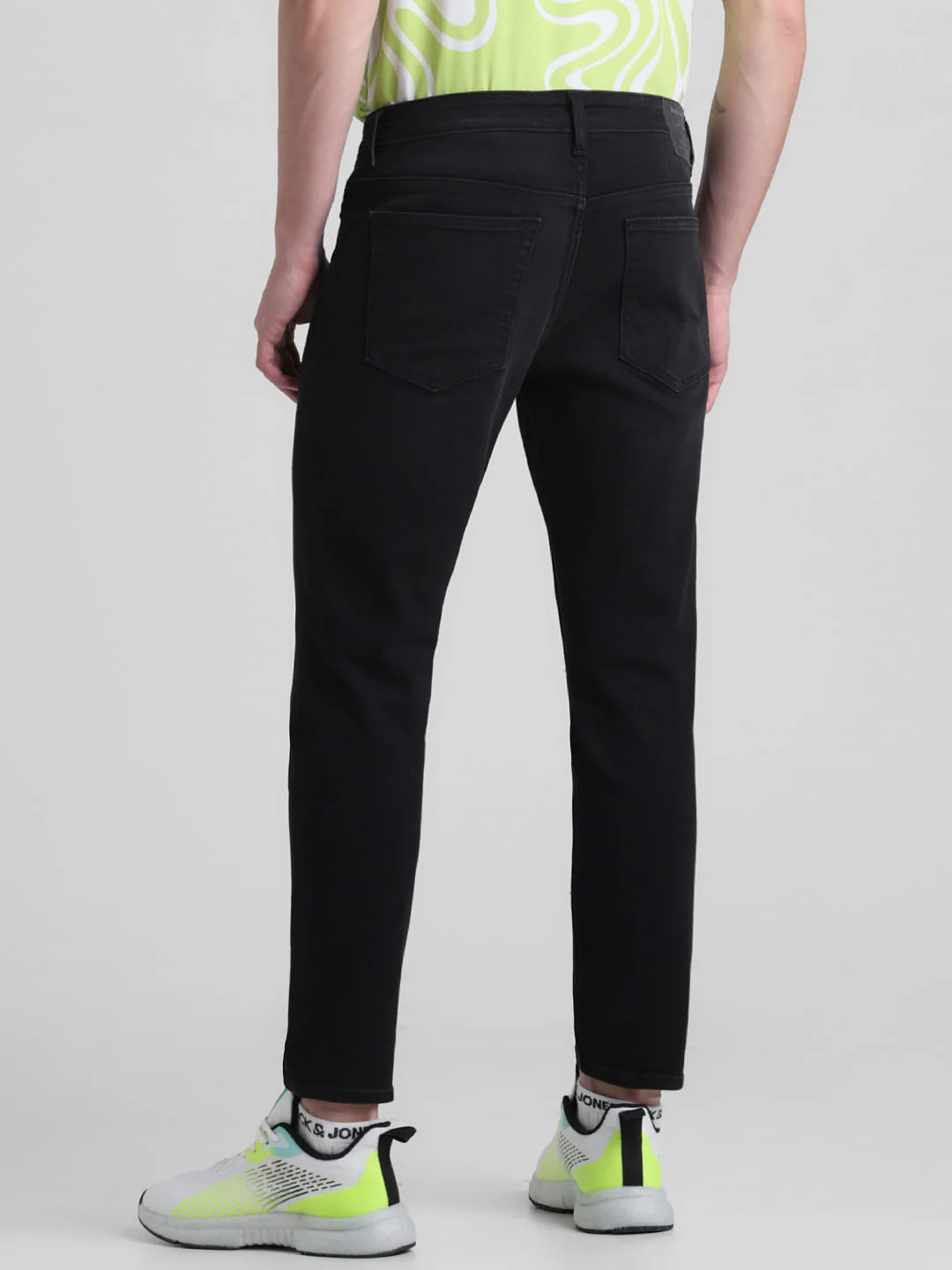 Black Mid Rise Brak Slim Jeans - Image 3