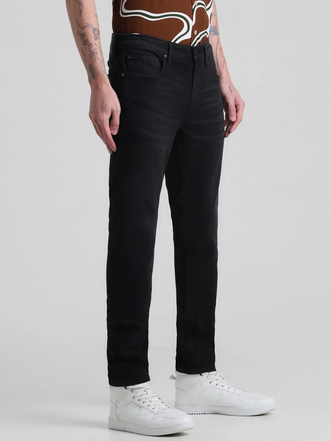 Black Low Rise Liam Skinny Jeans - Image 2