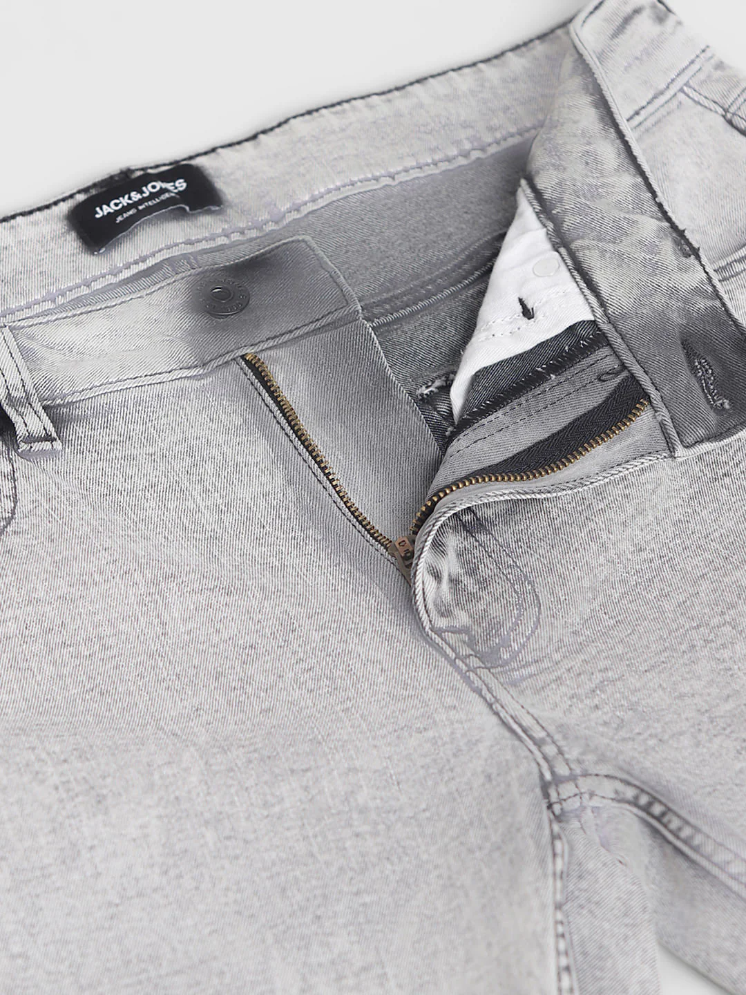 Grey Low Rise Tim Anti Fit Jeans - Image 5