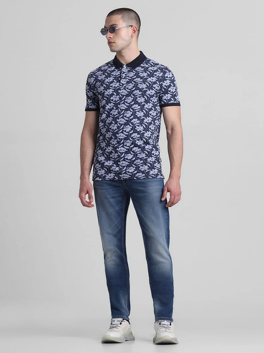 Blue Low Rise Tim Anti Fit Jeans - Image 5
