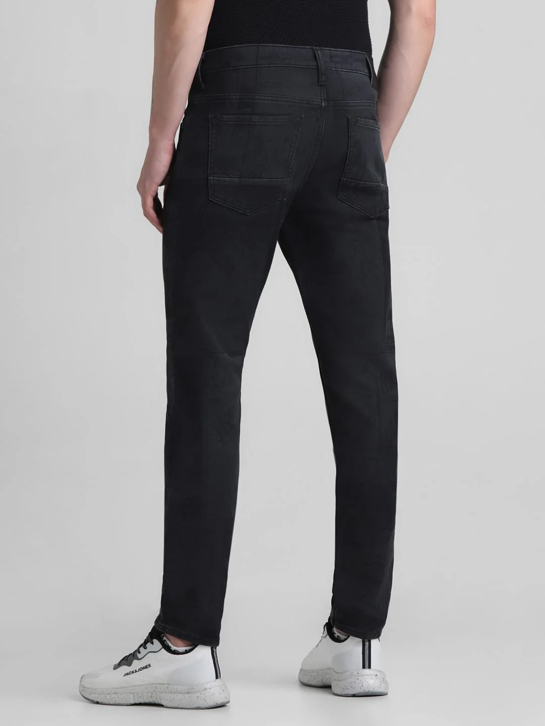Black Low Rise Glenn Slim Fit Jeans - Image 3