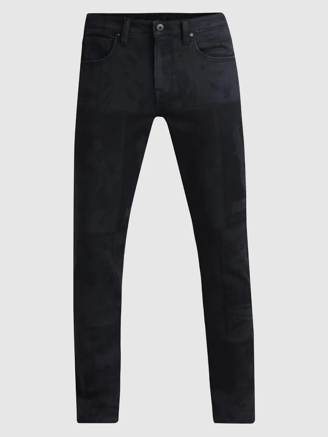 Black Low Rise Glenn Slim Fit Jeans - Image 7