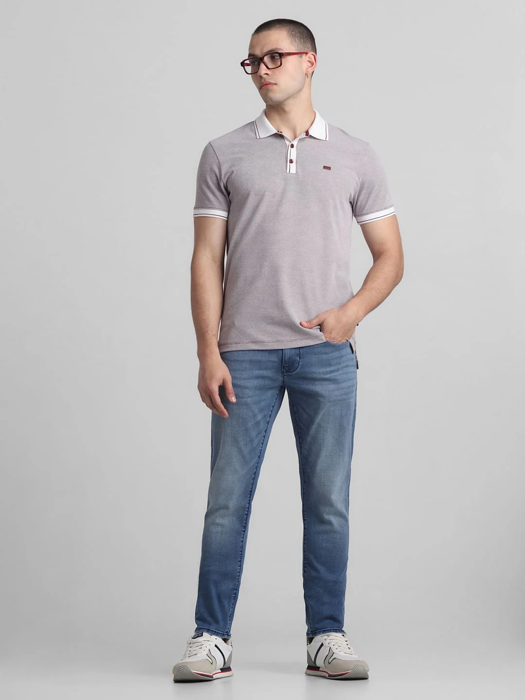 Light Blue Low Rise Glenn Slim Fit Jeans - Image 6