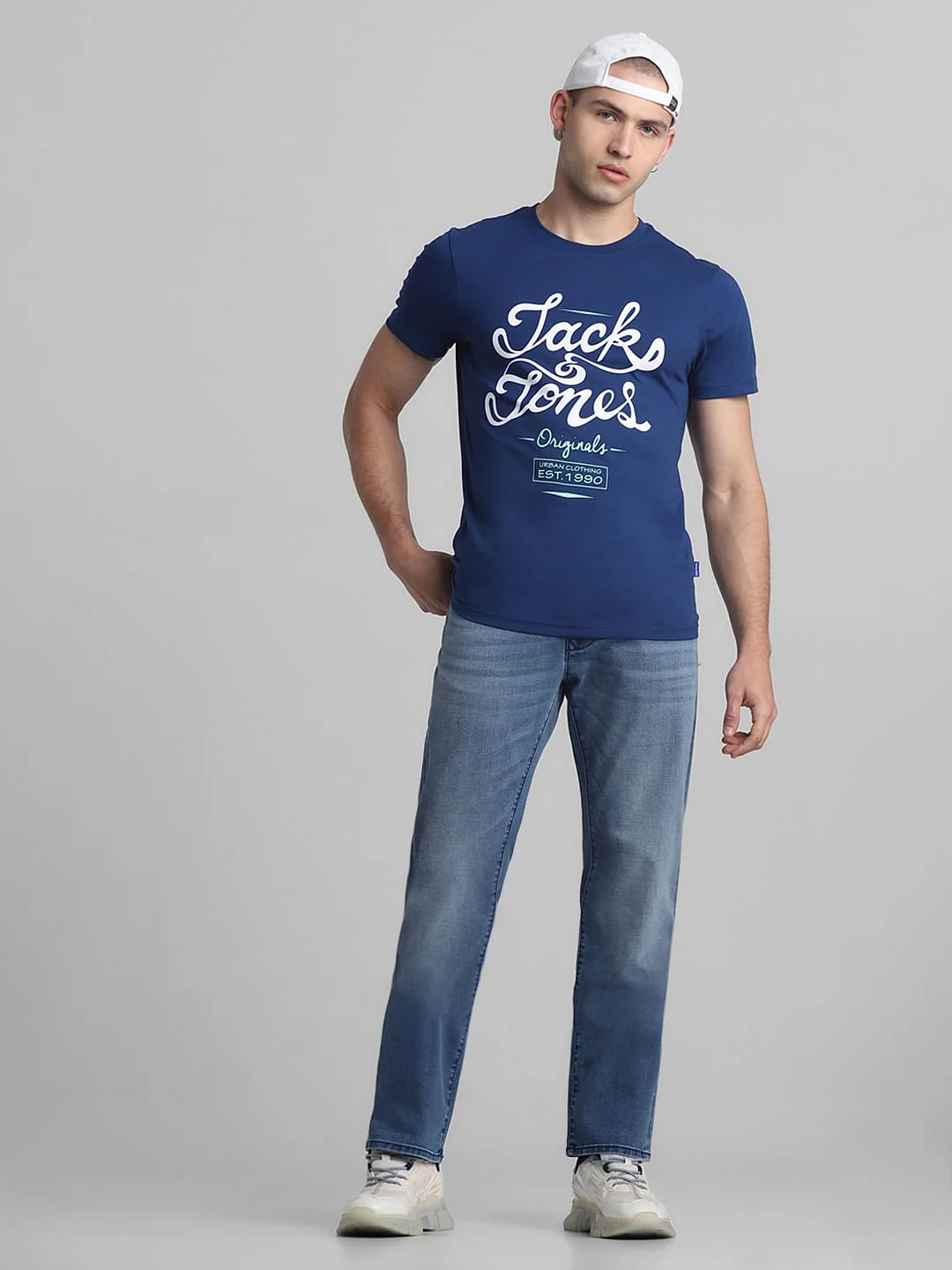 Light Blue Mid Rise Clark Regular Fit Jeans - Image 6