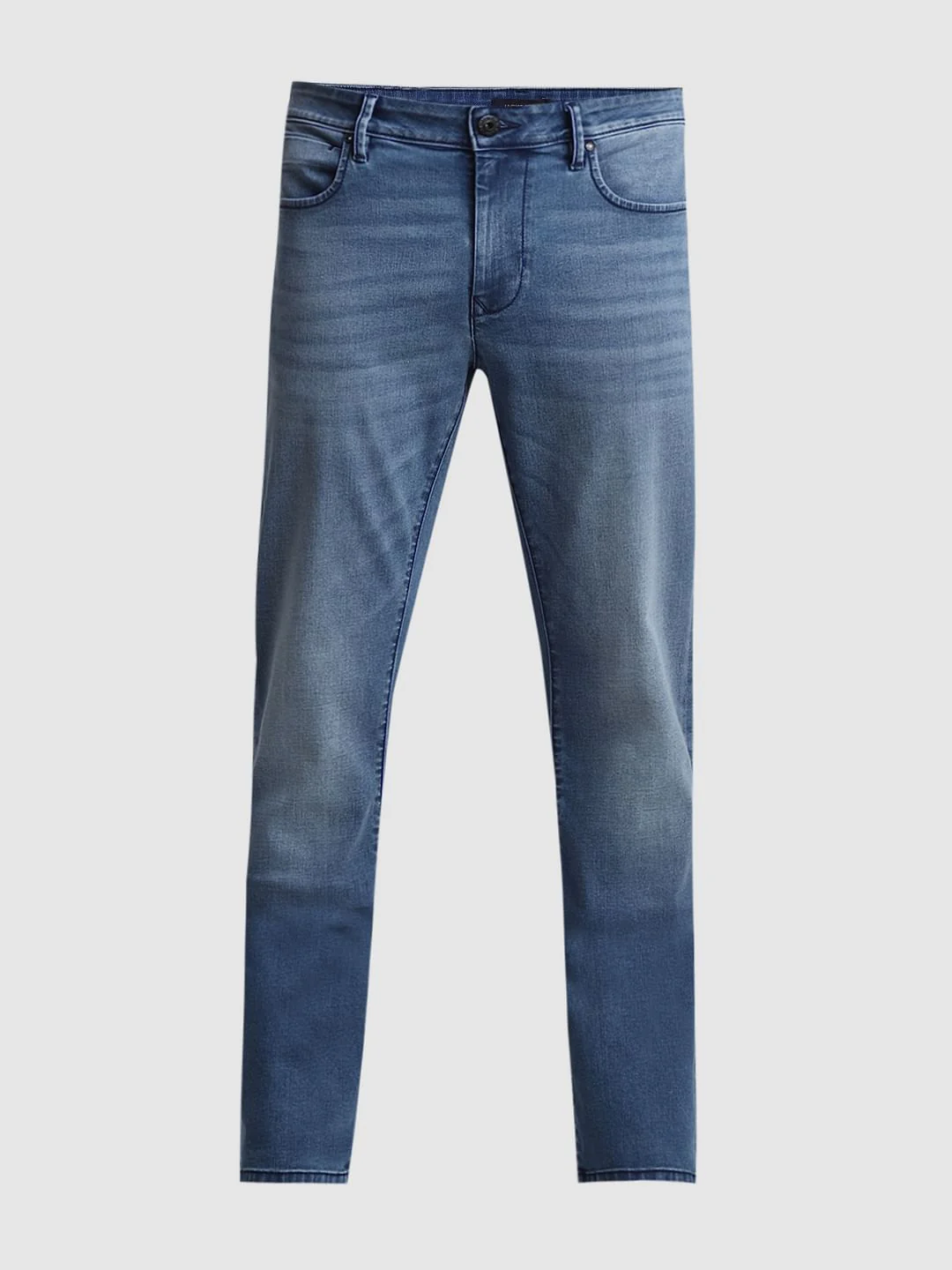 Light Blue Mid Rise Clark Regular Fit Jeans - Image 7