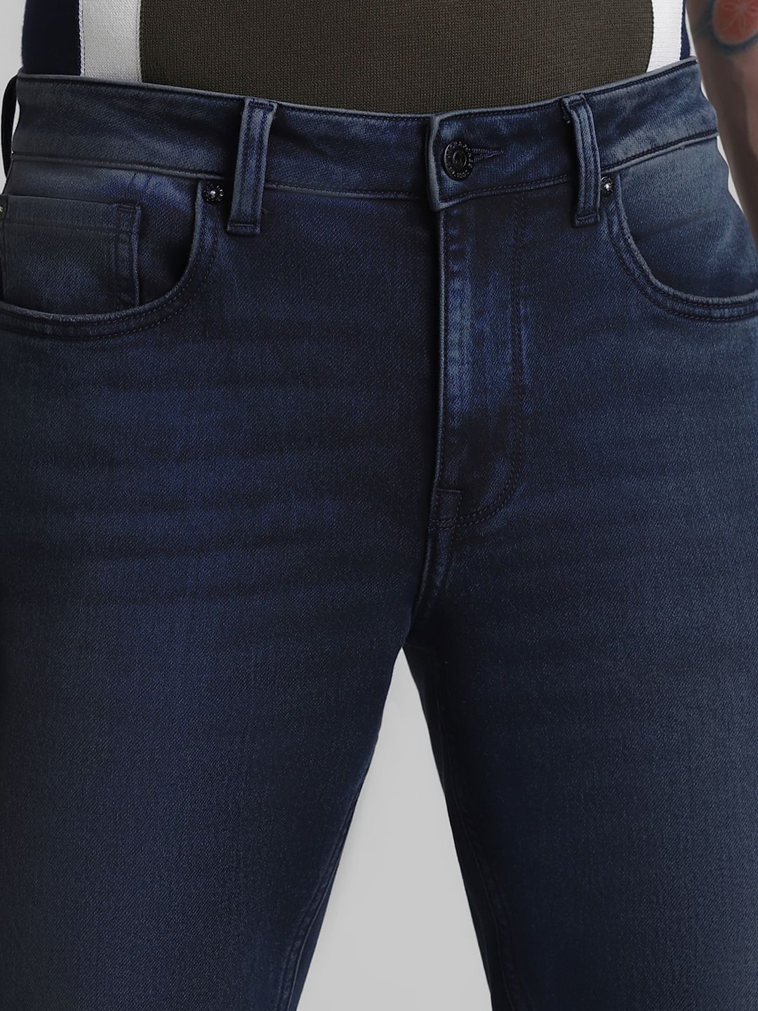 Dark Blue Low Rise Tim Anti Fit Jeans - Image 4