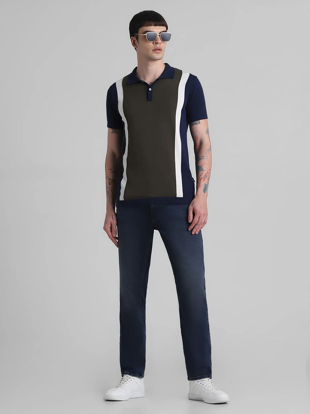 Dark Blue Low Rise Tim Anti Fit Jeans - Image 5
