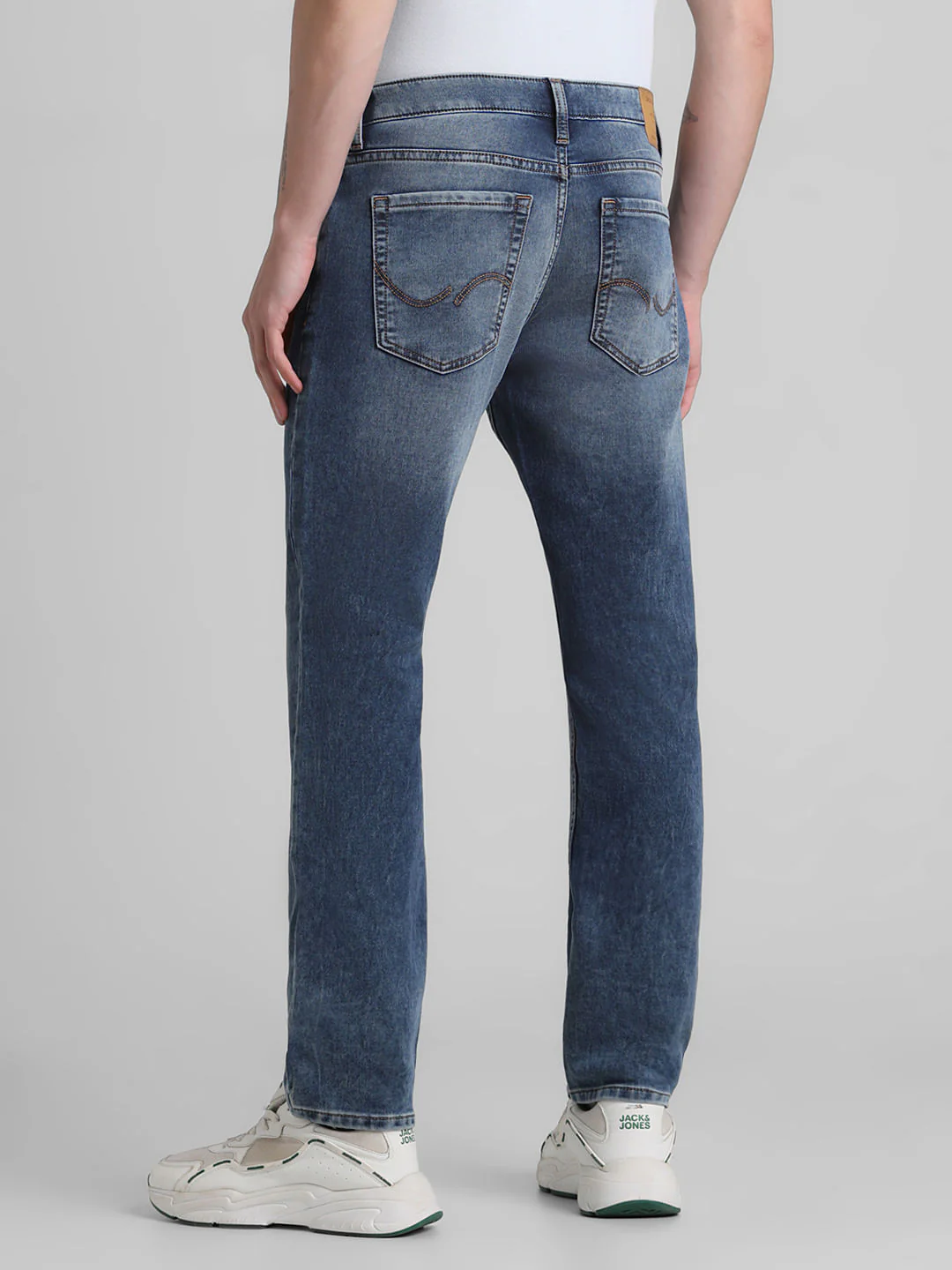 Blue Mid Rise Clark Regular Jeans - Image 3