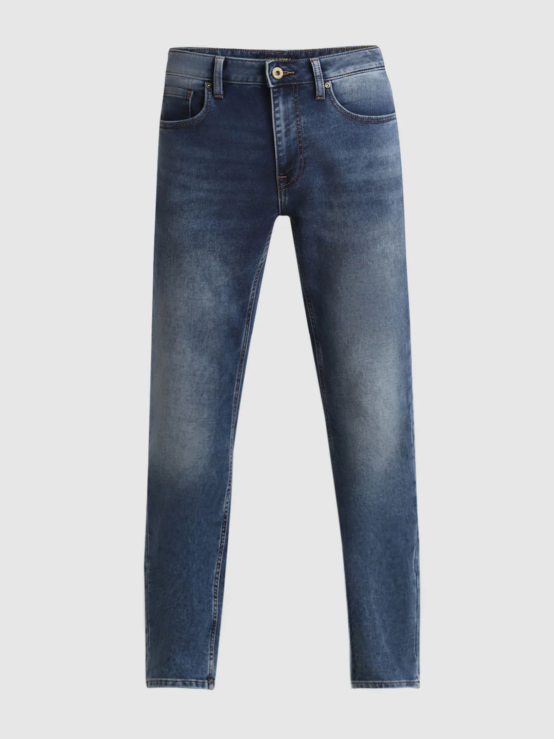 Blue Mid Rise Clark Regular Jeans - Image 6
