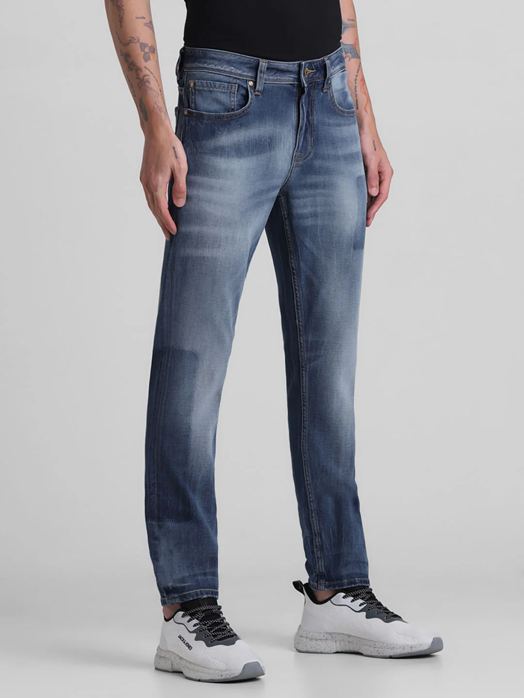 Blue Low Rise Glenn Slim Fit Jeans - Image 2