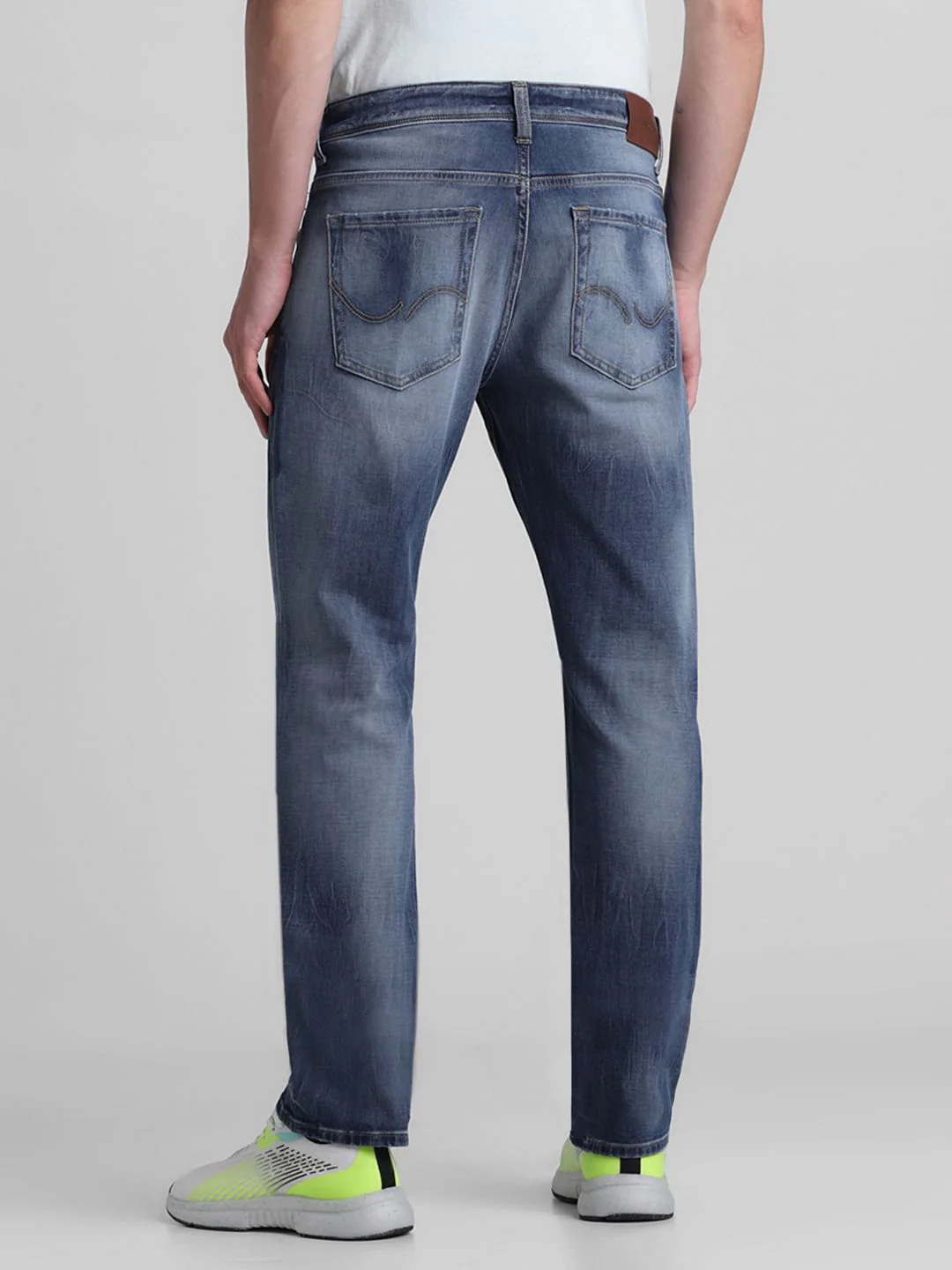 Light Blue Mid Rise Clark Regular Fit Jeans - Image 3