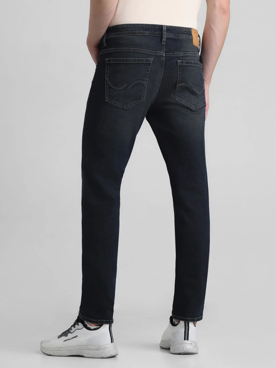 Dark Blue Low Rise Glenn Slim Fit Jeans - Image 3