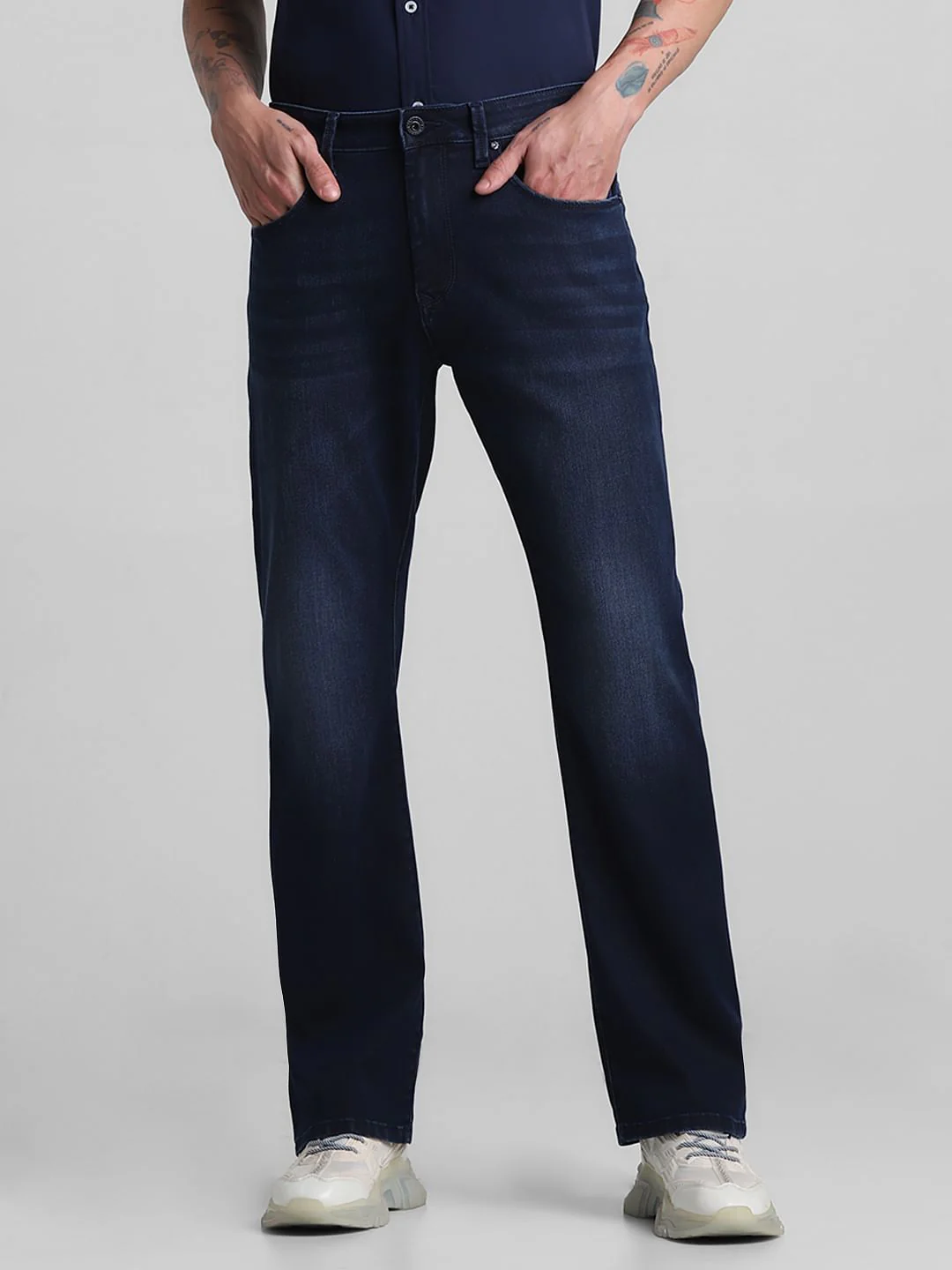 Dark Blue High Rise Ray Bootcut Jeans
