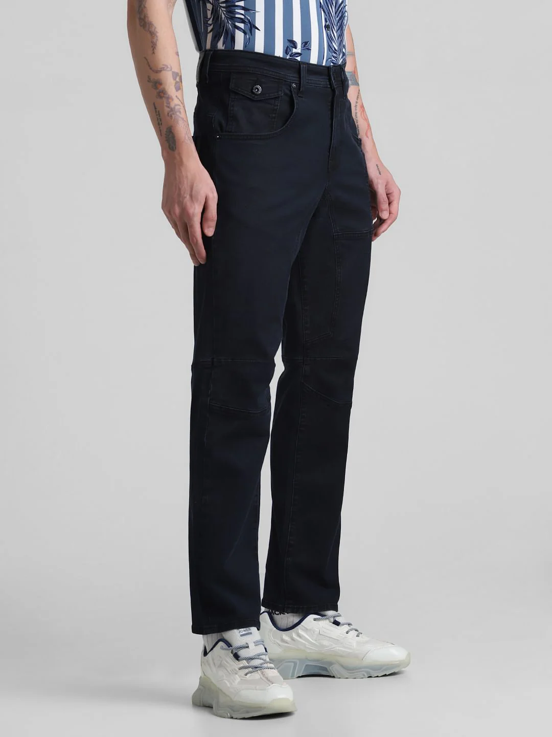 Dark Blue Low Rise Stan Anti Fit Jeans - Image 2
